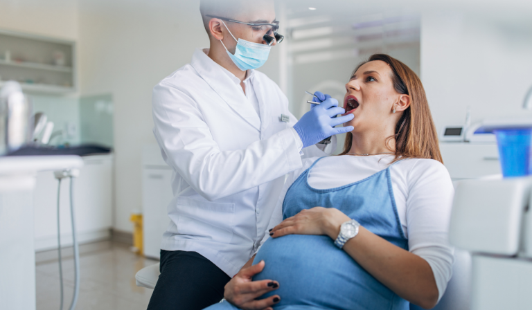 Emergency dentist in Acton at Dentistry On Sinclair providing safe dental care for pregnant patient